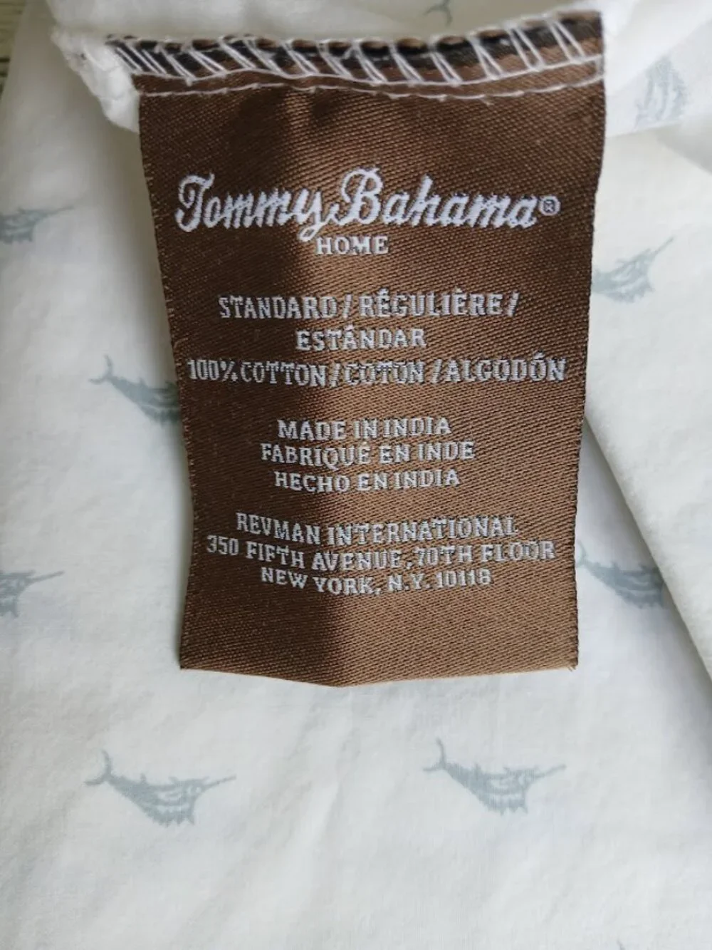 TOMMY BAHAMA Signature Sailfish Pattern QUEEN Sheet Set